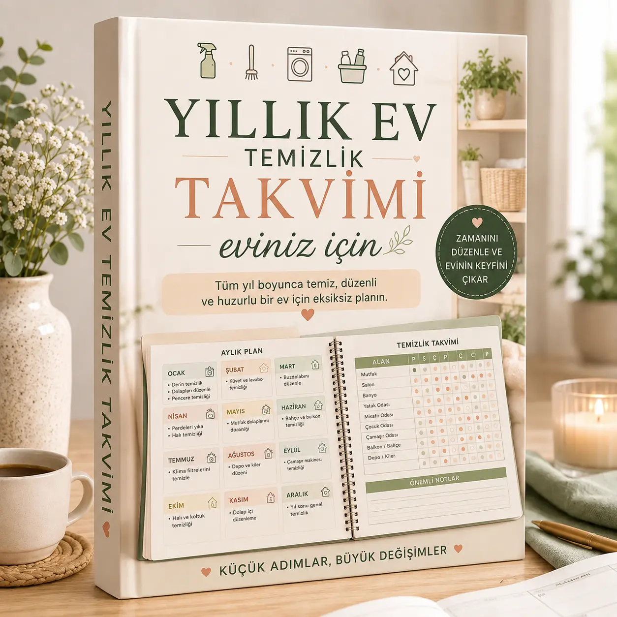Yıllık ev temizlik takvimi